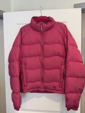 Berry Pink Mountain Hardware Down Quilted Puffer Jacket